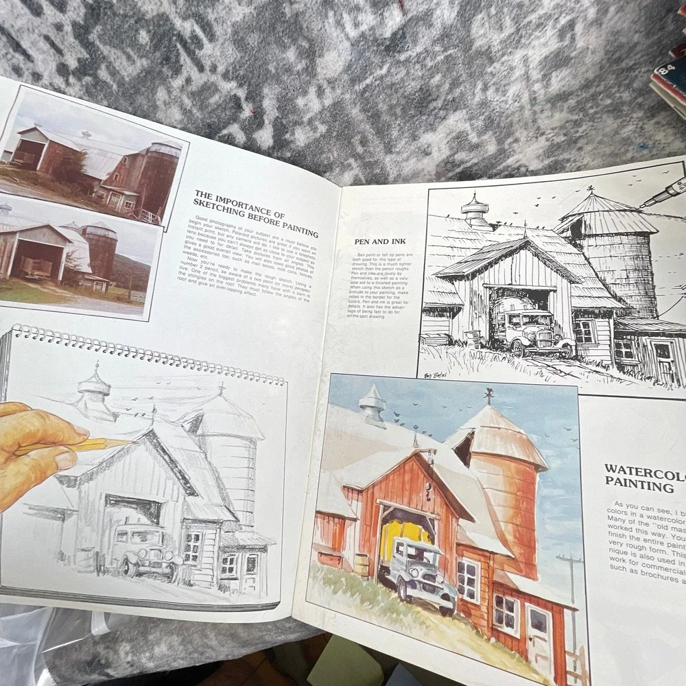 More Adventures in Acrylics and Oils 200 Bob Bates Walter Foster Art Book